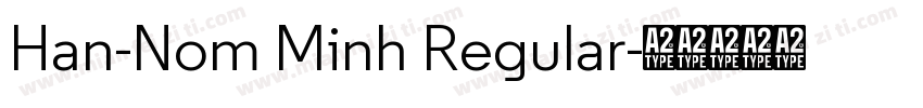 Han-Nom Minh Regular字体转换